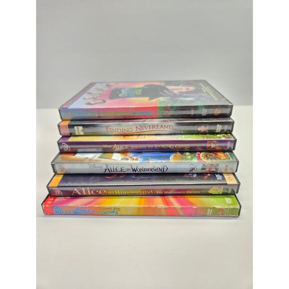 Johnny Depp Bundle 6 Movies Alice in Wonderland |Willy Wonka | Finding Neverland - Picture 6 of 6